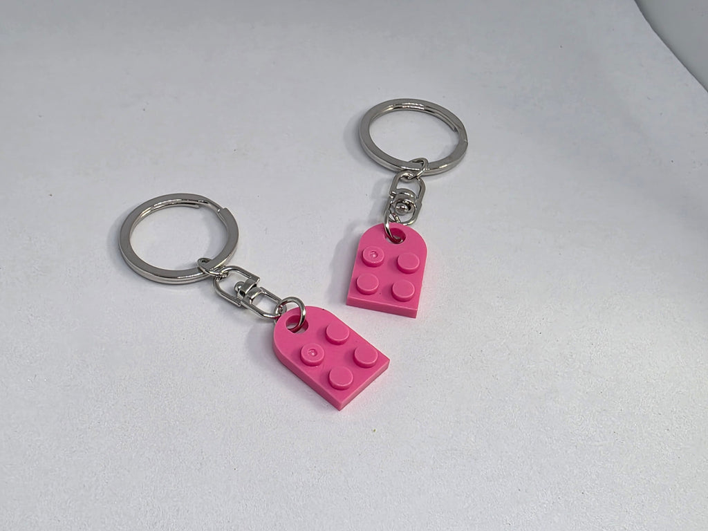 LEGO Compatible Brick Love Heart Keyring