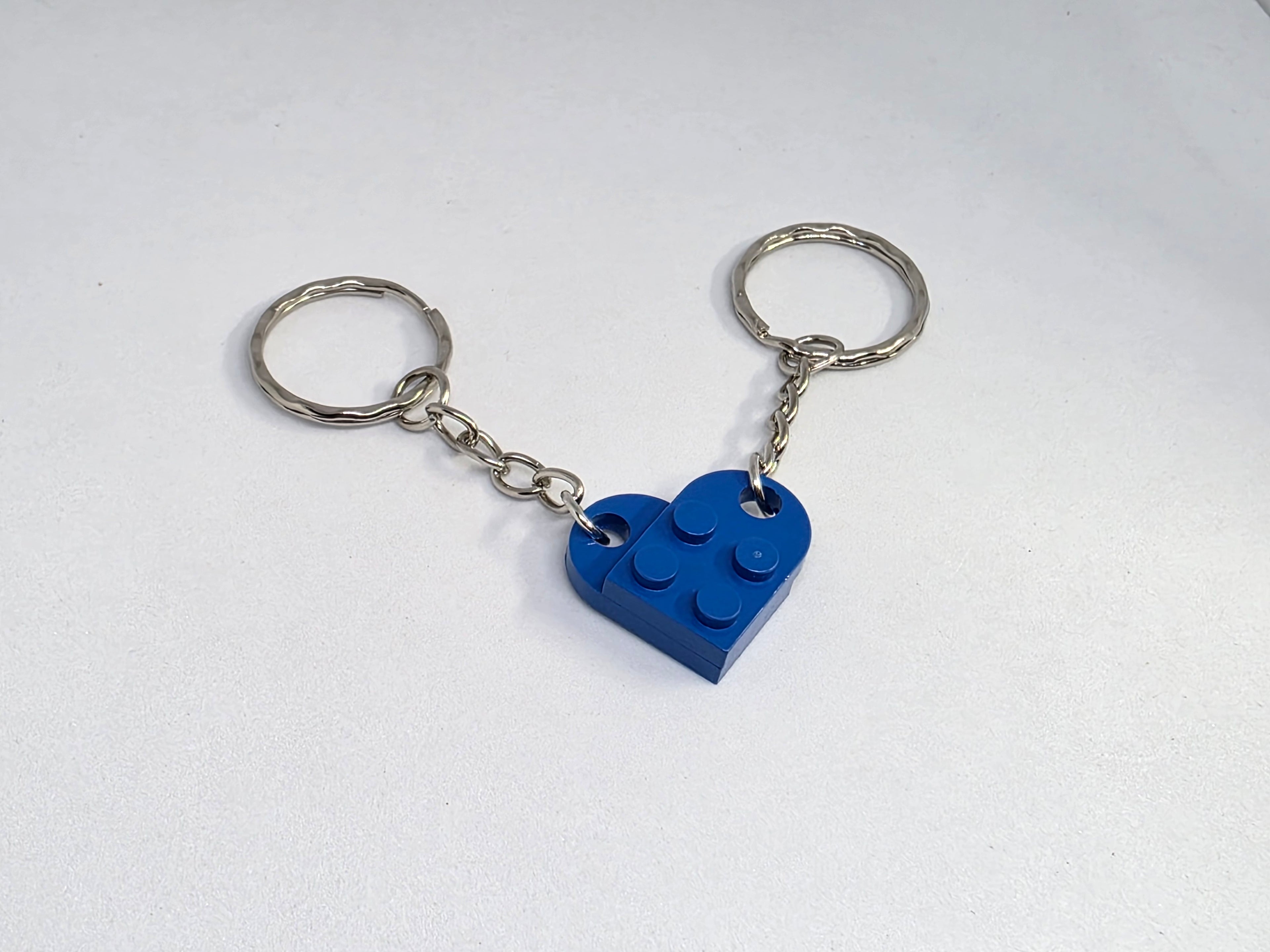 LEGO Compatible Brick Love Heart Keyring