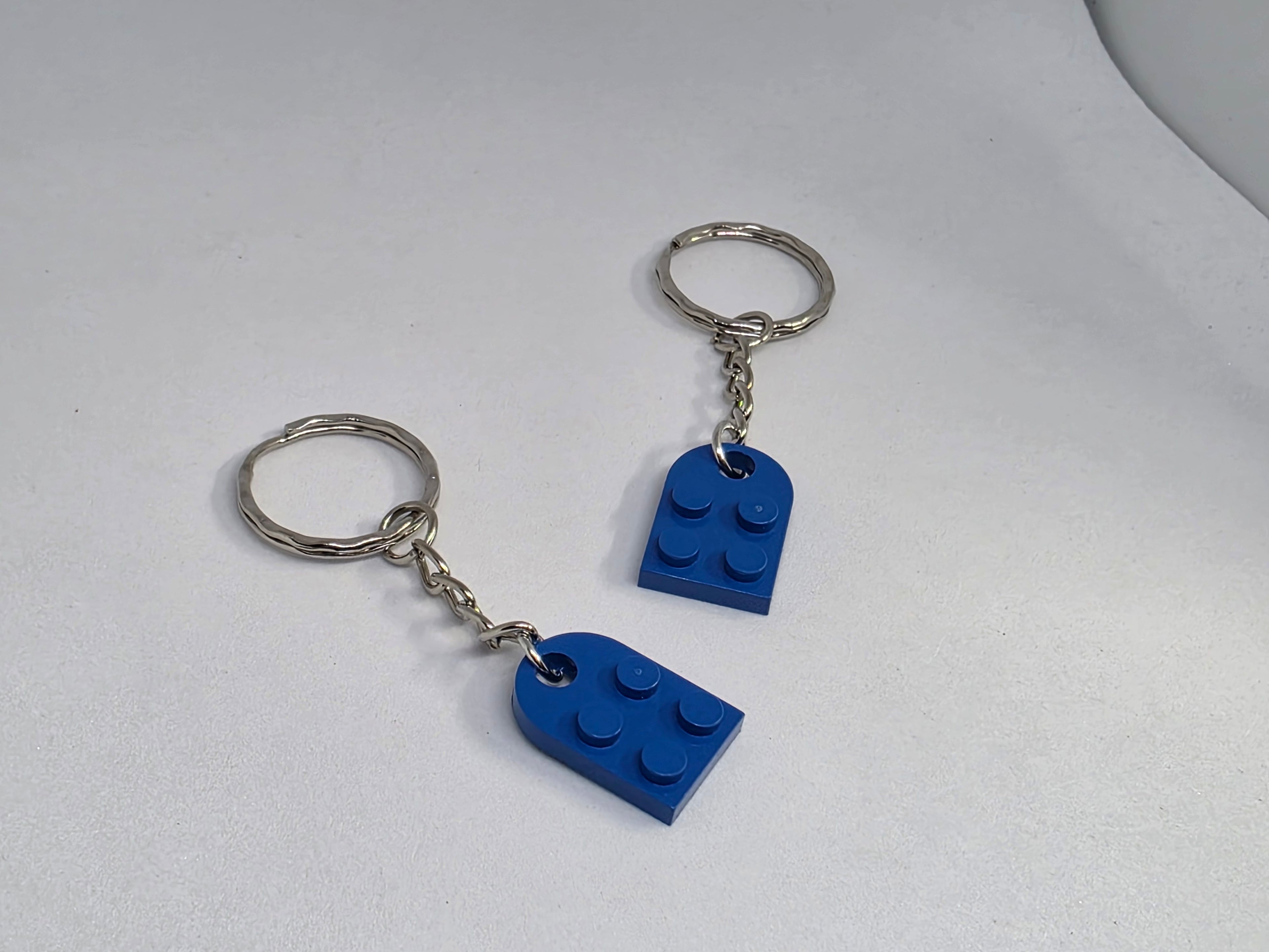 LEGO Compatible Brick Love Heart Keyring