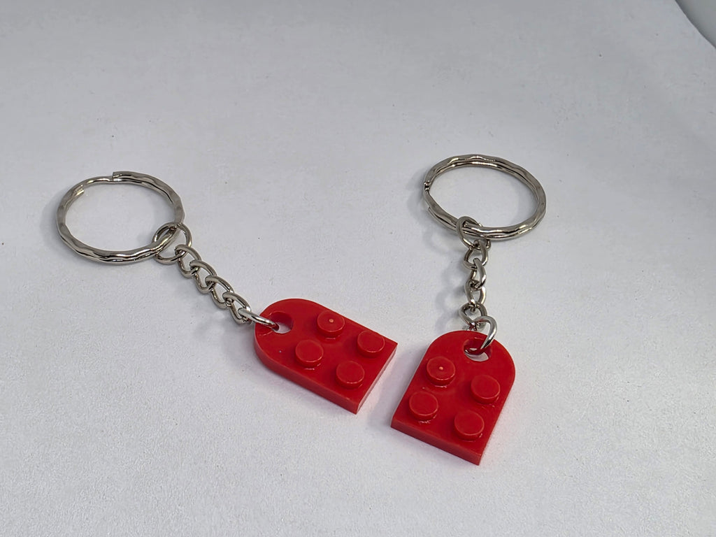 LEGO Compatible Brick Love Heart Keyring