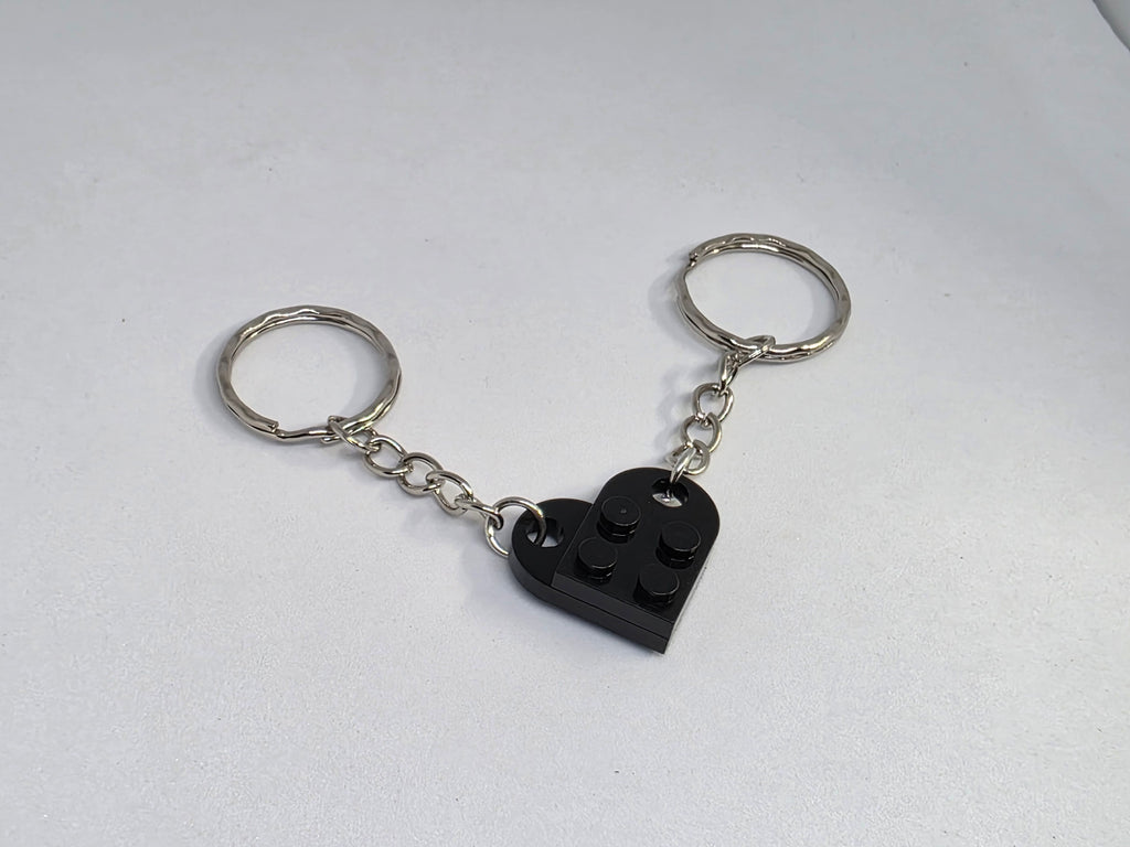 LEGO Compatible Brick Love Heart Keyring