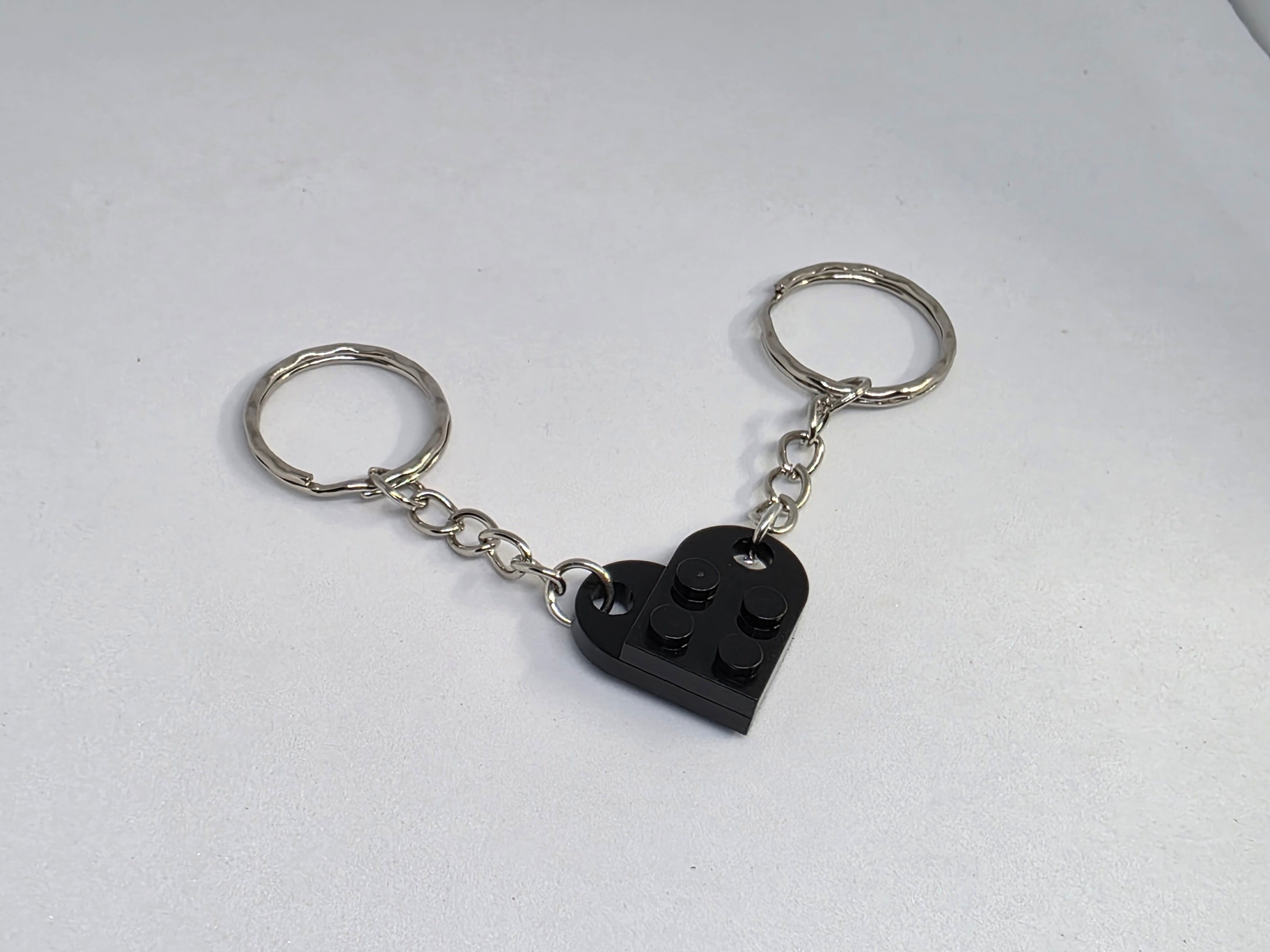 LEGO Compatible Brick Love Heart Keyring