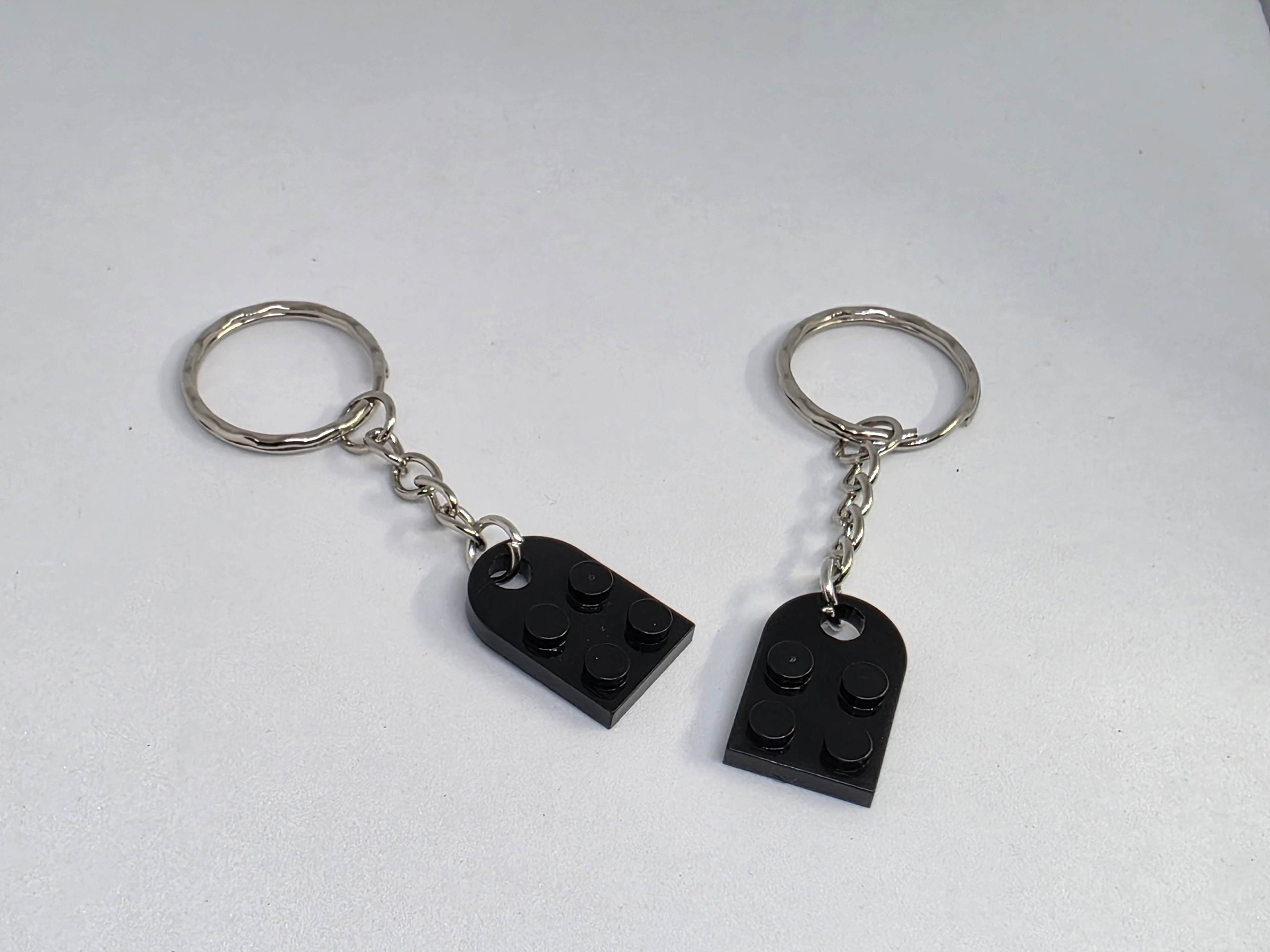 LEGO Compatible Brick Love Heart Keyring