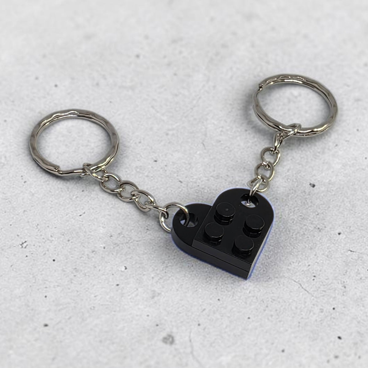 LEGO Compatible Brick Love Heart Keyring
