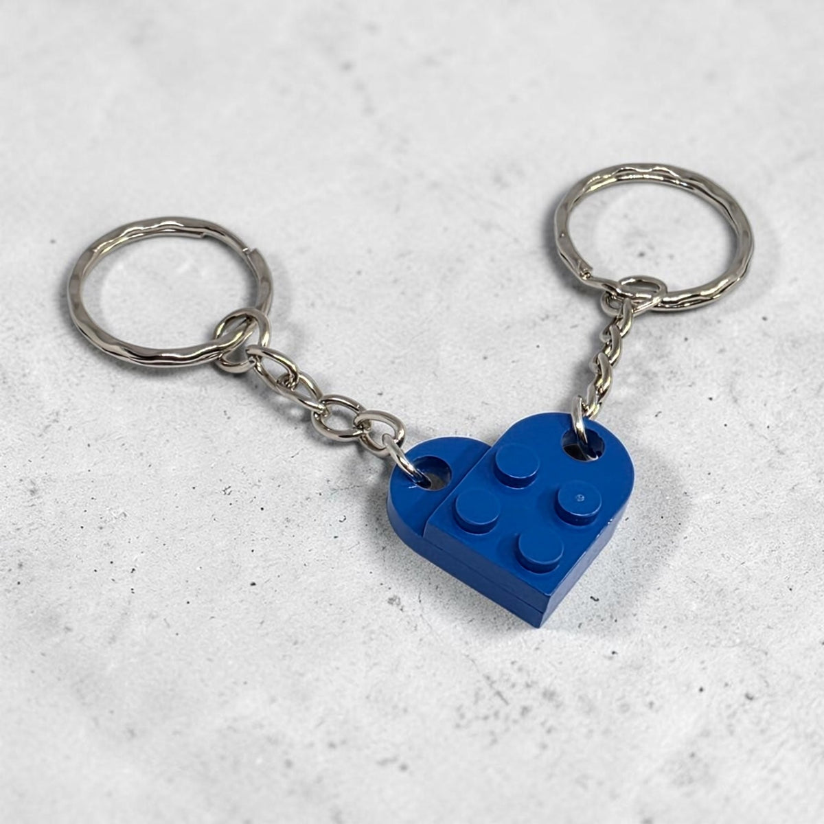 LEGO Compatible Brick Love Heart Keyring